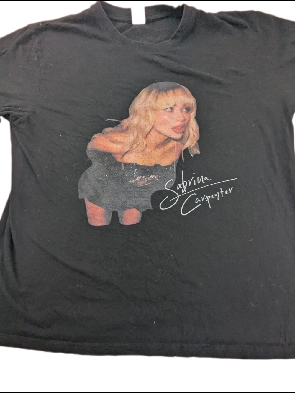 Sabrina Carpenter Black Graphic Tee Large